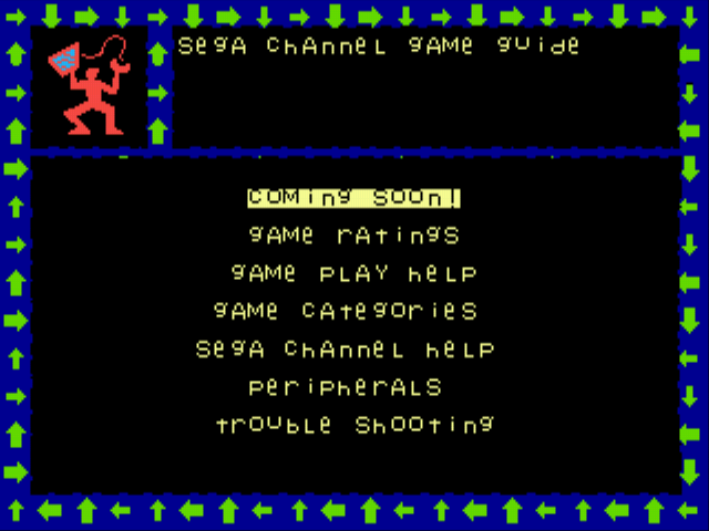 Sega Channel Game Guide Title Screen